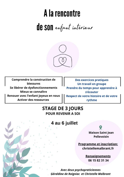 flyers stage revenir à soi