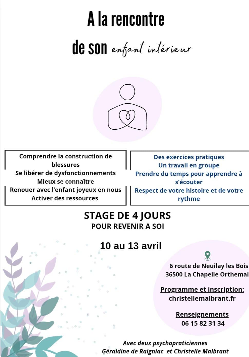 flyers stage revenir à soi